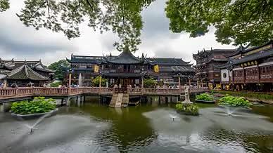 上海豫园景点最新延时拍摄视频的预览图